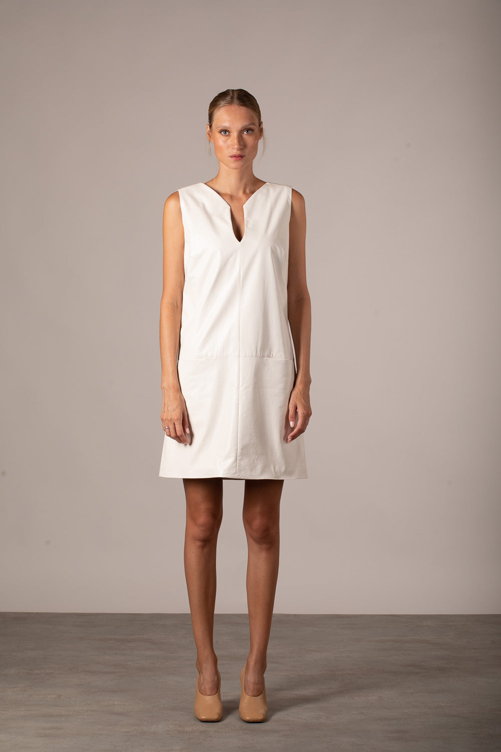 Faux Leather Sarafan