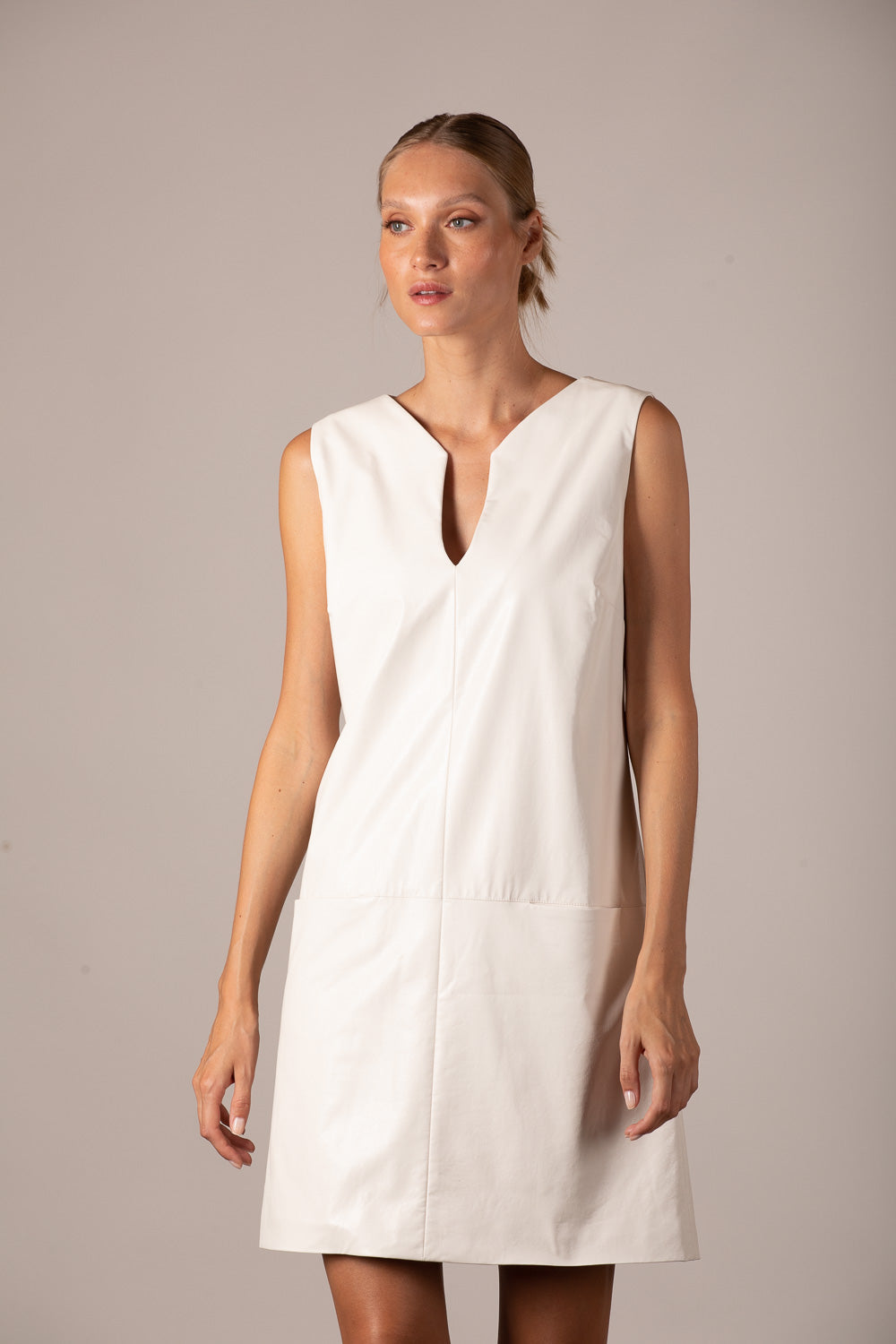 Faux Leather Sarafan