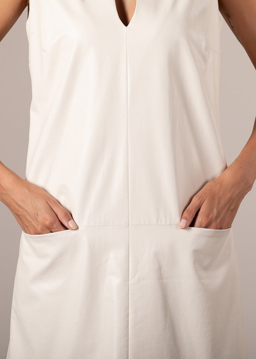 Faux Leather Sarafan