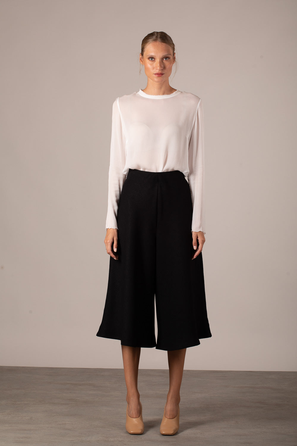 Short Black Palazzo Pants