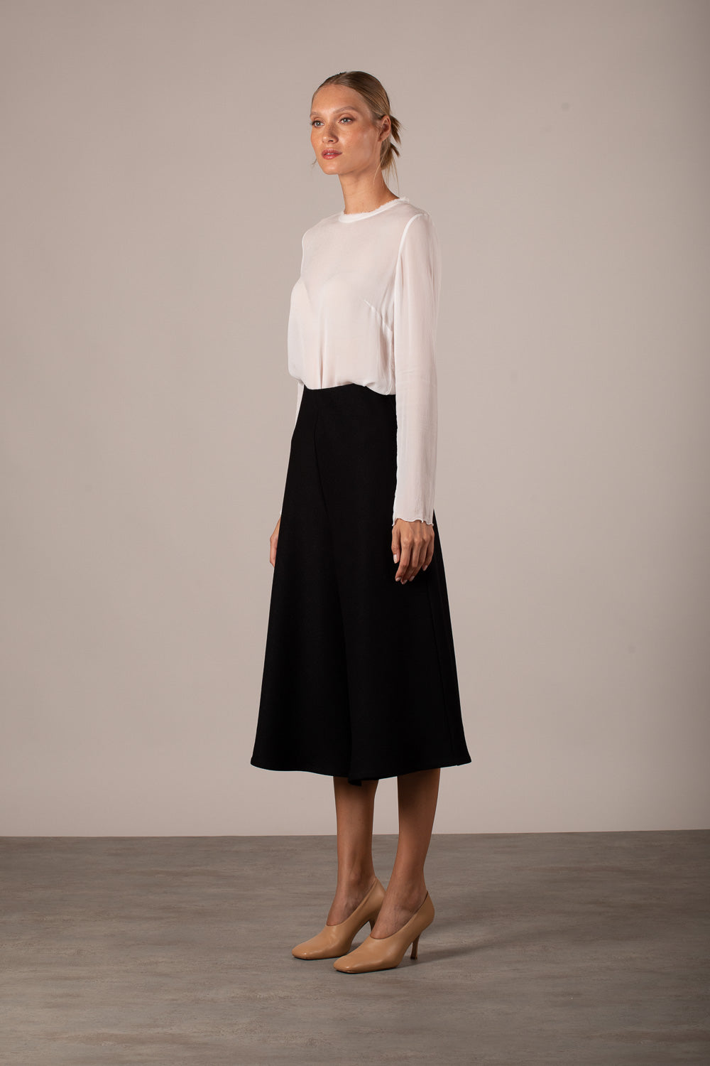 Short Black Palazzo Pants
