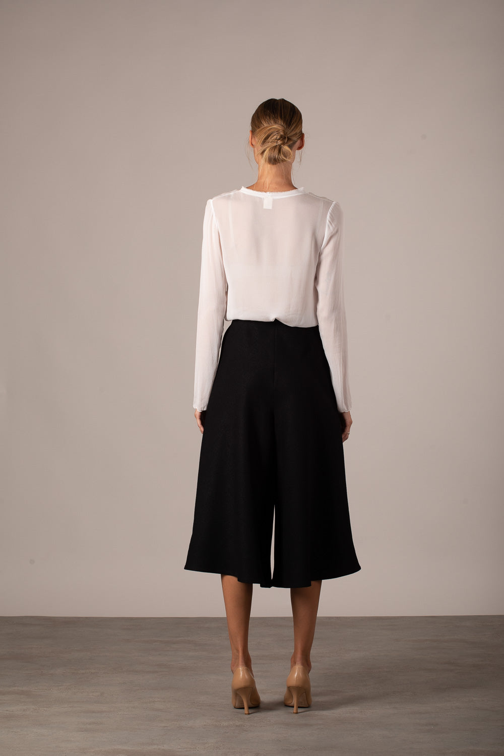 Short Black Palazzo Pants