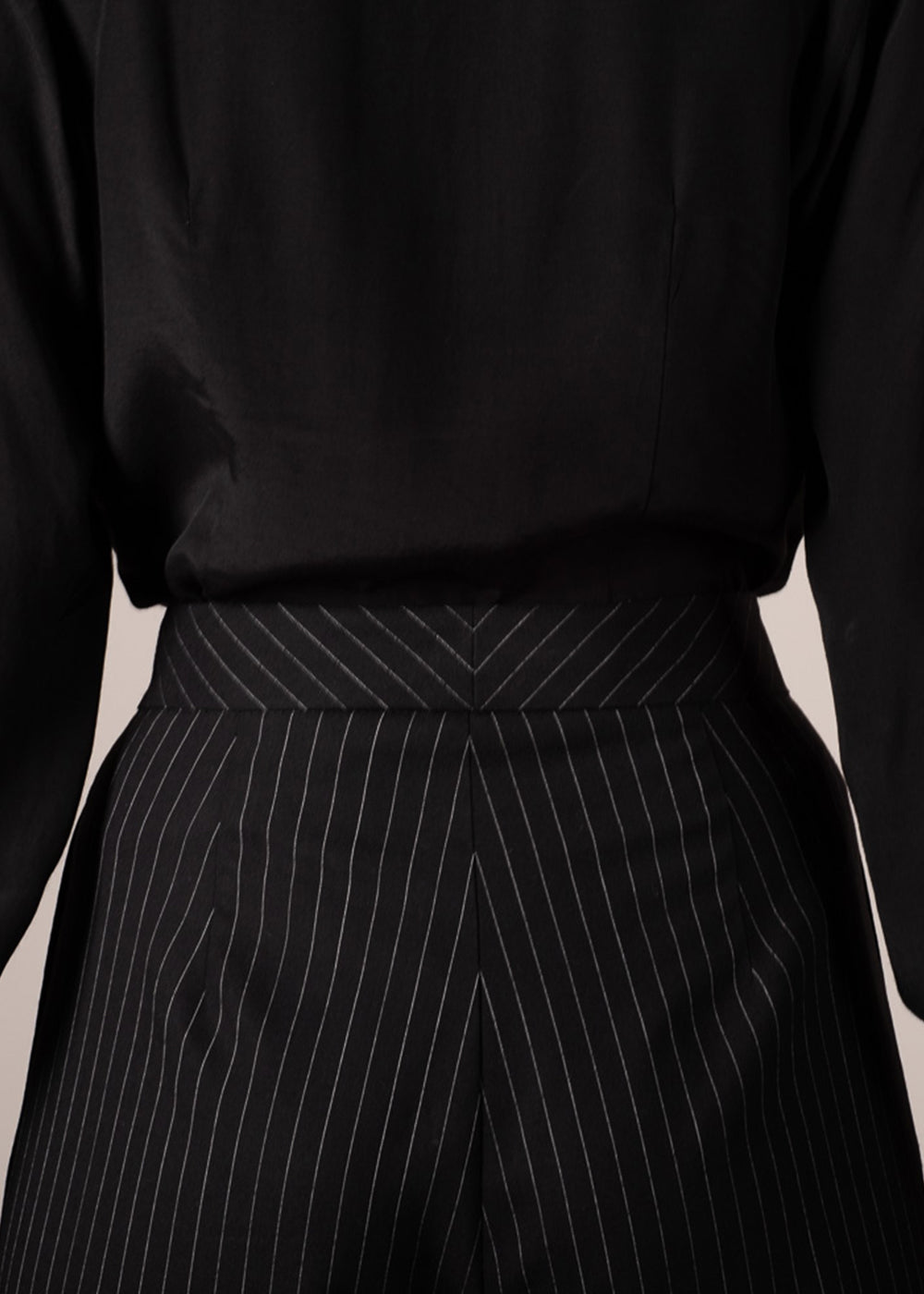 Pinstripes Tailored Dad Trousers